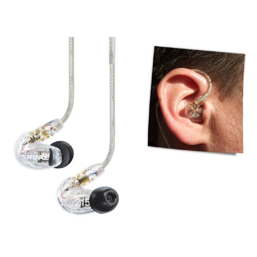 Звукоизолирующие мини наушники Shure SE215-CL SH-1511 фото