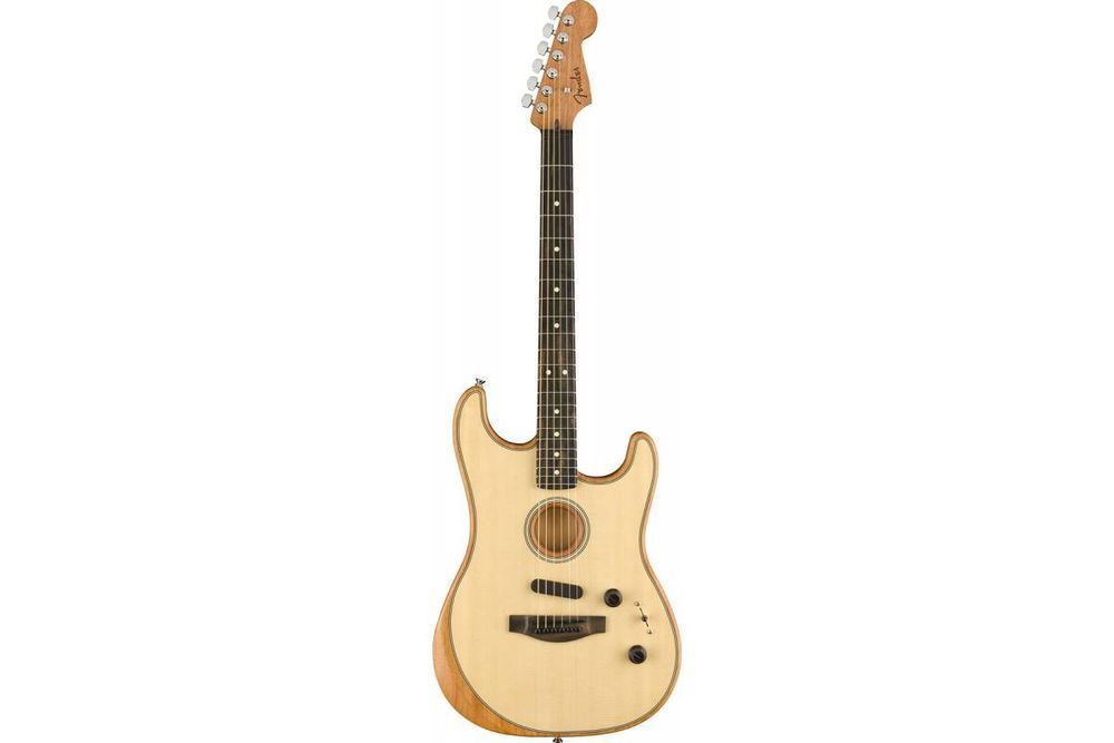 FENDER AMERICAN ACOUSTASONIC STRATOCASTER NATURAL Электрогитара FE-0183 фото