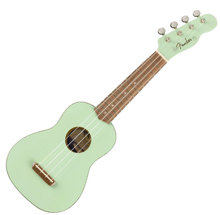 FENDER UKULELE VENICE SOPRANO SURF GREEN WN Укулеле FE-0622 фото