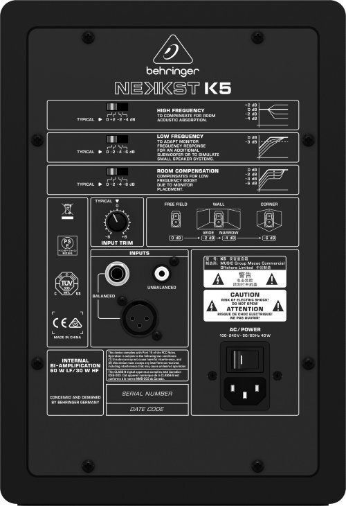 Студийные мониторы Behringer Nekkst K5 BE-0766 фото