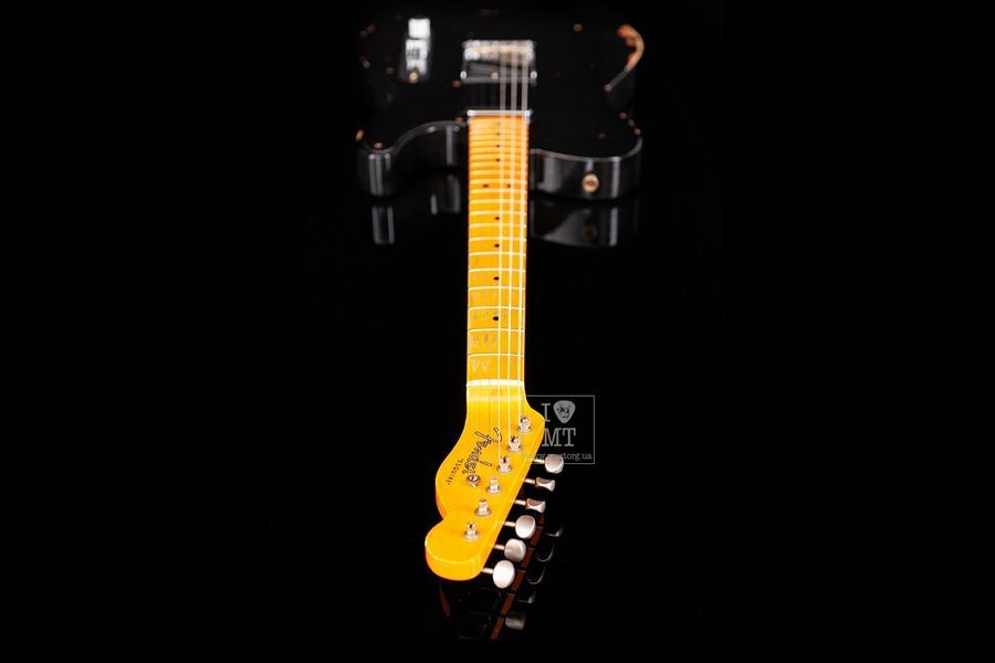FENDER CUSTOM SHOP ROASTED PINE DOUBLE ESQUIRE RELIC AGED BLACK Электрогитара FE-0315 фото
