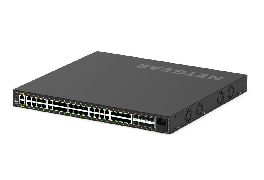 Комутатор NETGEAR M4250-40G8XF-PoE+ (GSM4248PX), 40x1GE PoE+(960Вт), 8xSFP+, AV Line керований L2 GSM4248PX-100EUS фото