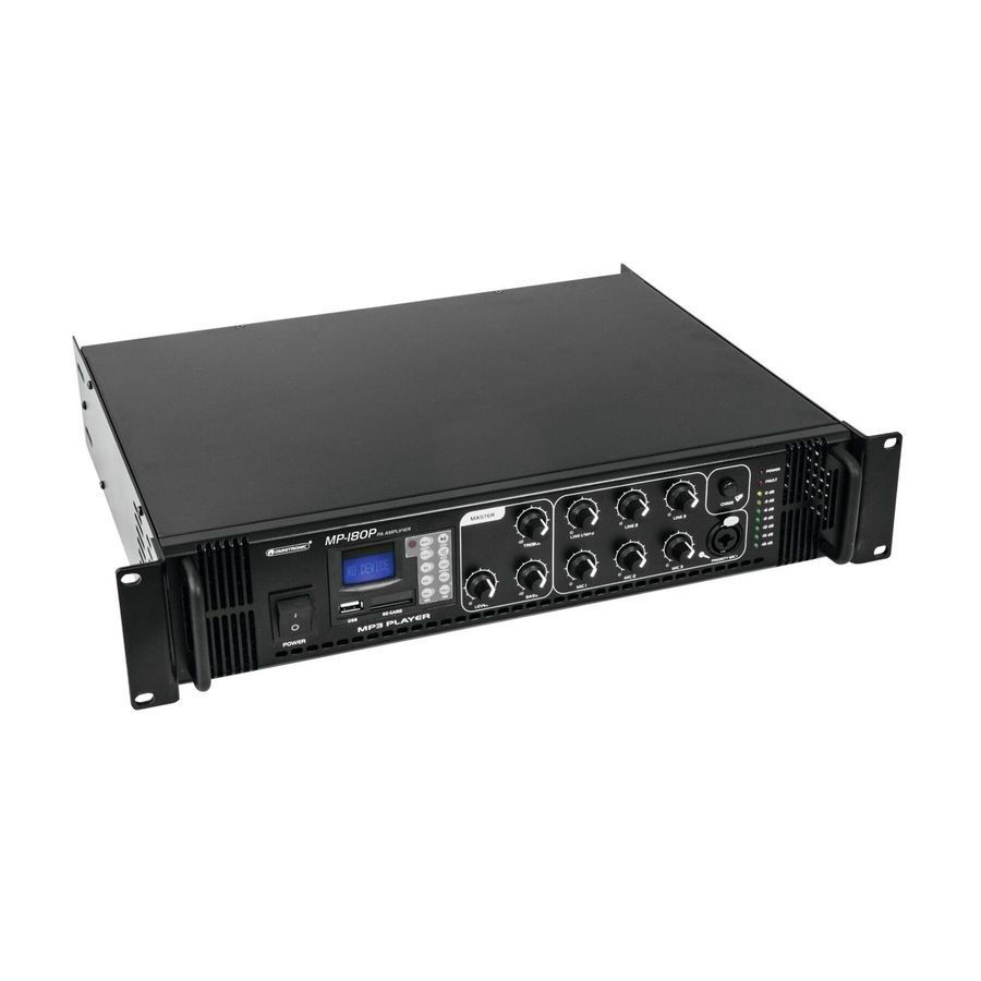 Трансляционный усилитель Omnitronic MP180P (80709631) OM-0883 фото