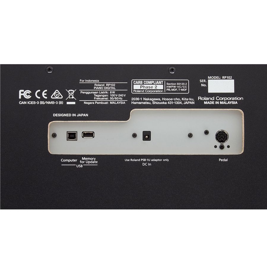 Цифрове фортепіано Roland RP102BK RO-2321 фото