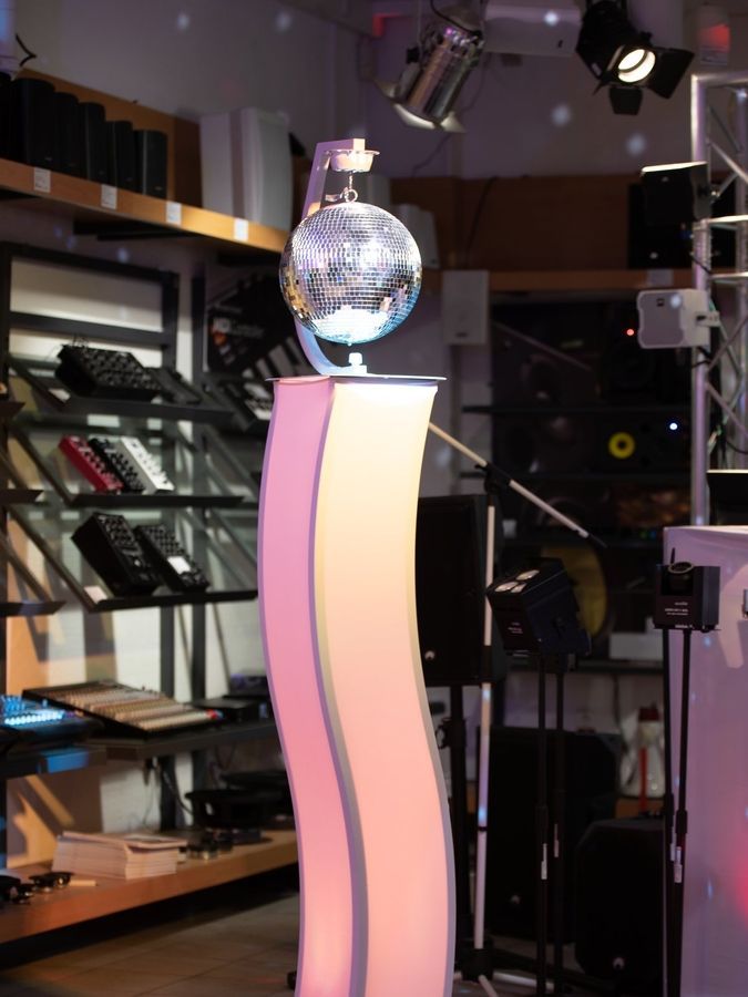 EUROLITE Stand Mount with Motor for Mirror balls up to 30cm wh EL-1523 фото