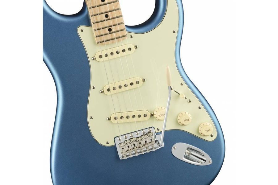 FENDER AMERICAN PERFORMER STRATOCASTER MN SATIN LAKE PLACID BLUE Електрогітара FE-0197 фото
