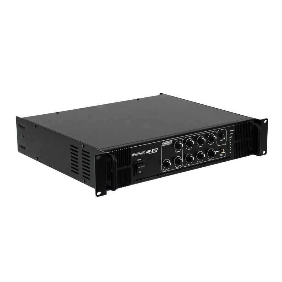 Трансляционный усилитель Omnitronic MP250 (80709640) OM-0884 фото