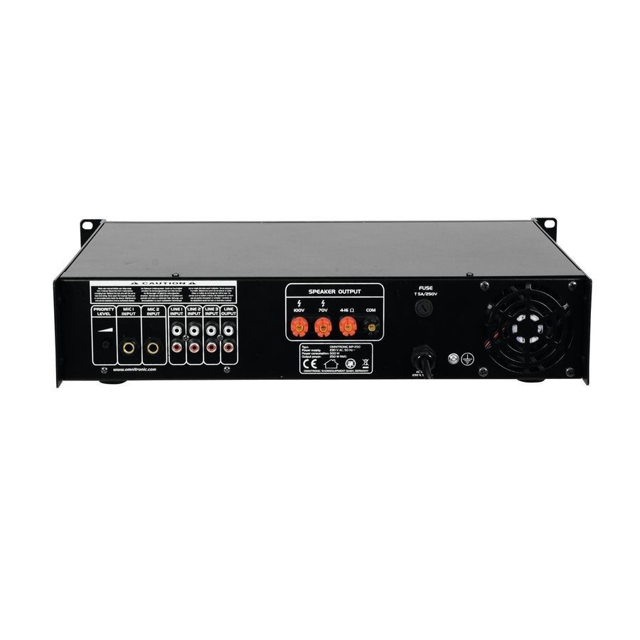 Трансляционный усилитель Omnitronic MP250 (80709640) OM-0884 фото