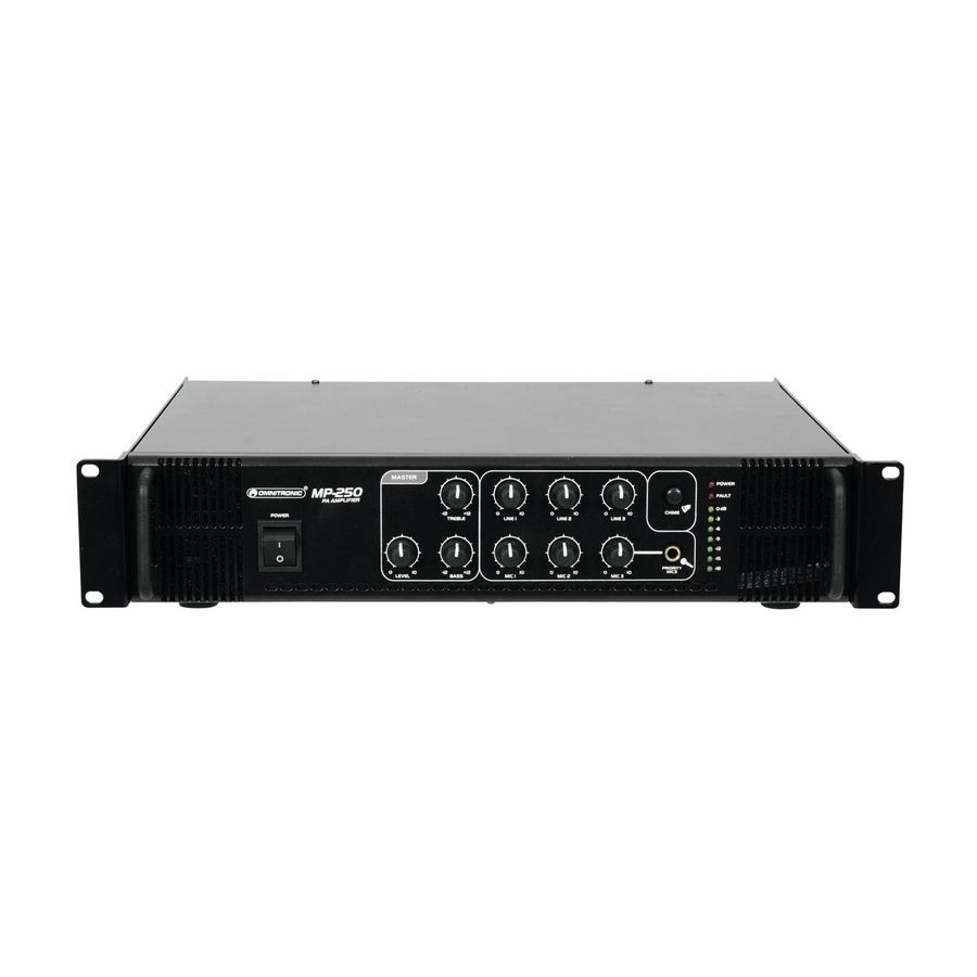 Трансляционный усилитель Omnitronic MP250 (80709640) OM-0884 фото