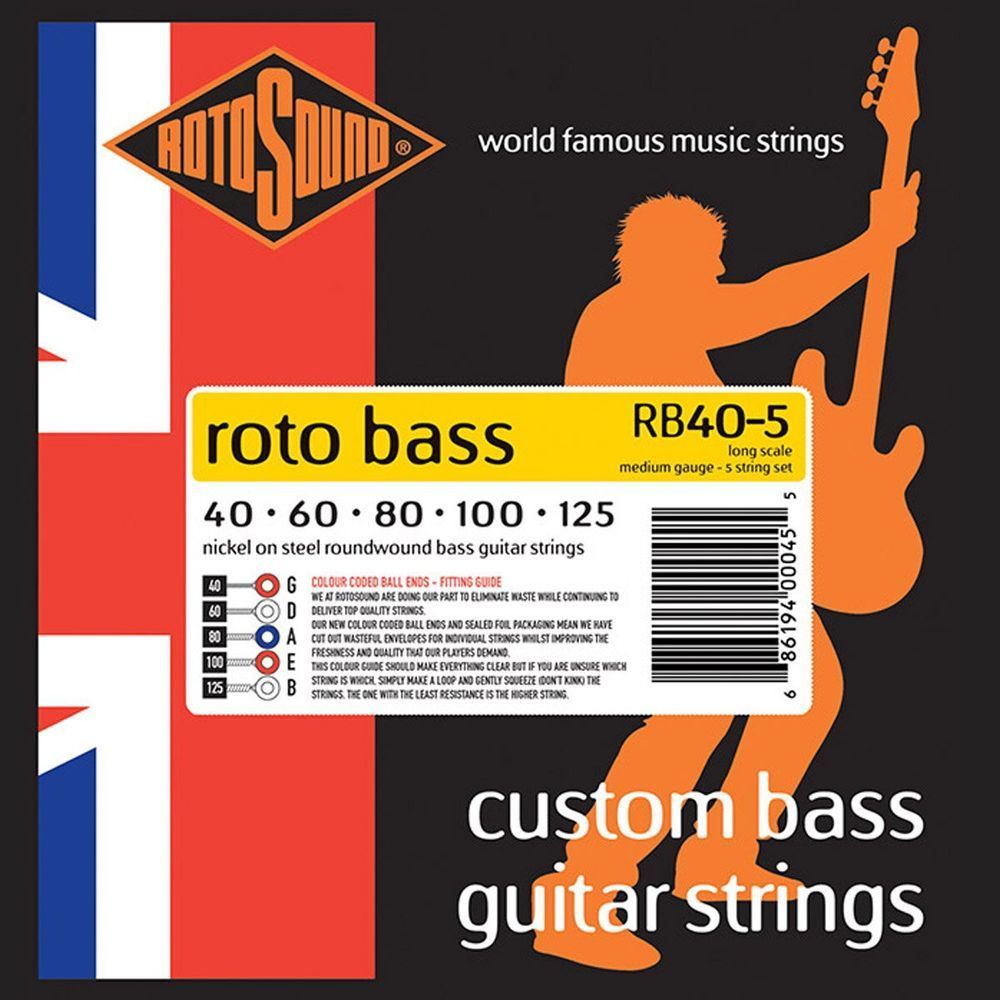 Струни для бас-гітари Rotosound RB40-5 RS-0307 фото