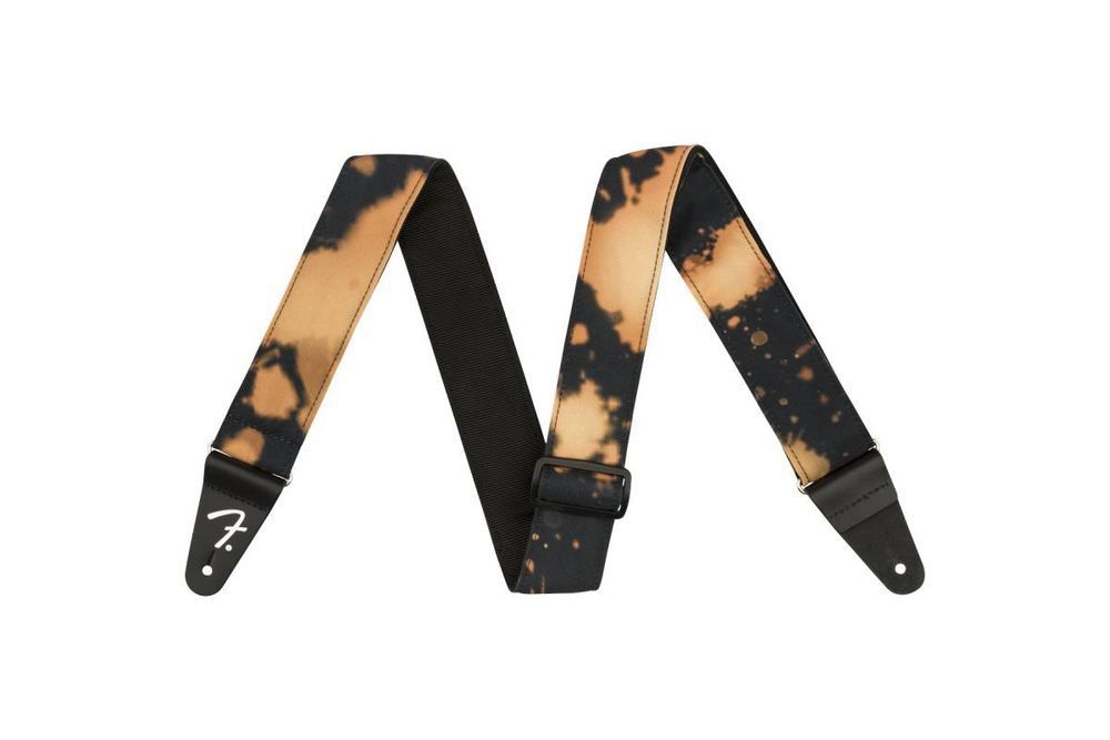 FENDER STRAP 2" TIE DYE ACID WASH BLACK Ремінь гітарний FE-0593 фото