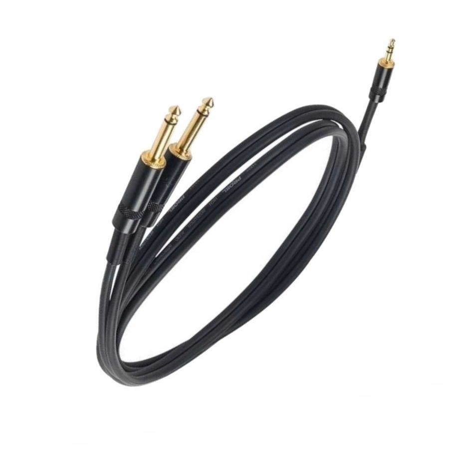 Кабель мультимедійний Proel CHLP170LU3 (Stereo&nbsp;Jack 3.5 mm  2 x 6,3 mm mono Jack) PR-0913 фото