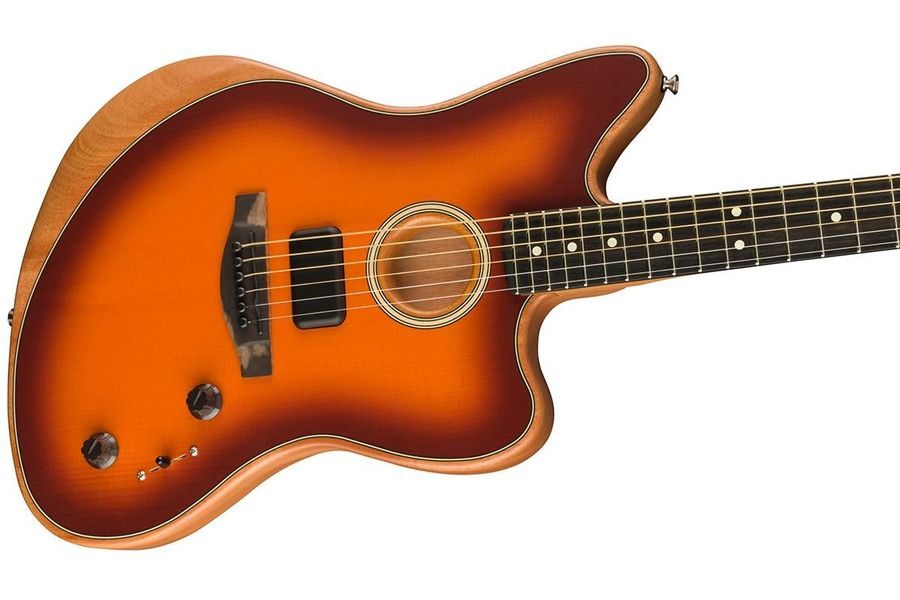 FENDER AMERICAN ACOUSTASONIC JAZZMASTER TOBACCO SUNBURST Електрогітара FE-0181 фото