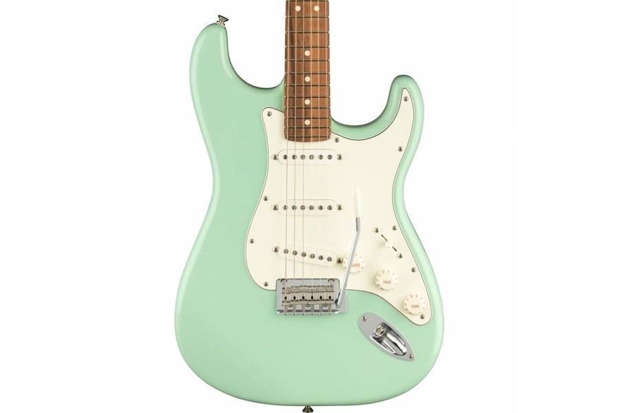 FENDER PLAYER STRATOCASTER PF SURF GREEN w/MATCHING HEADSTOCK LTD Электрогитара FE-0531 фото