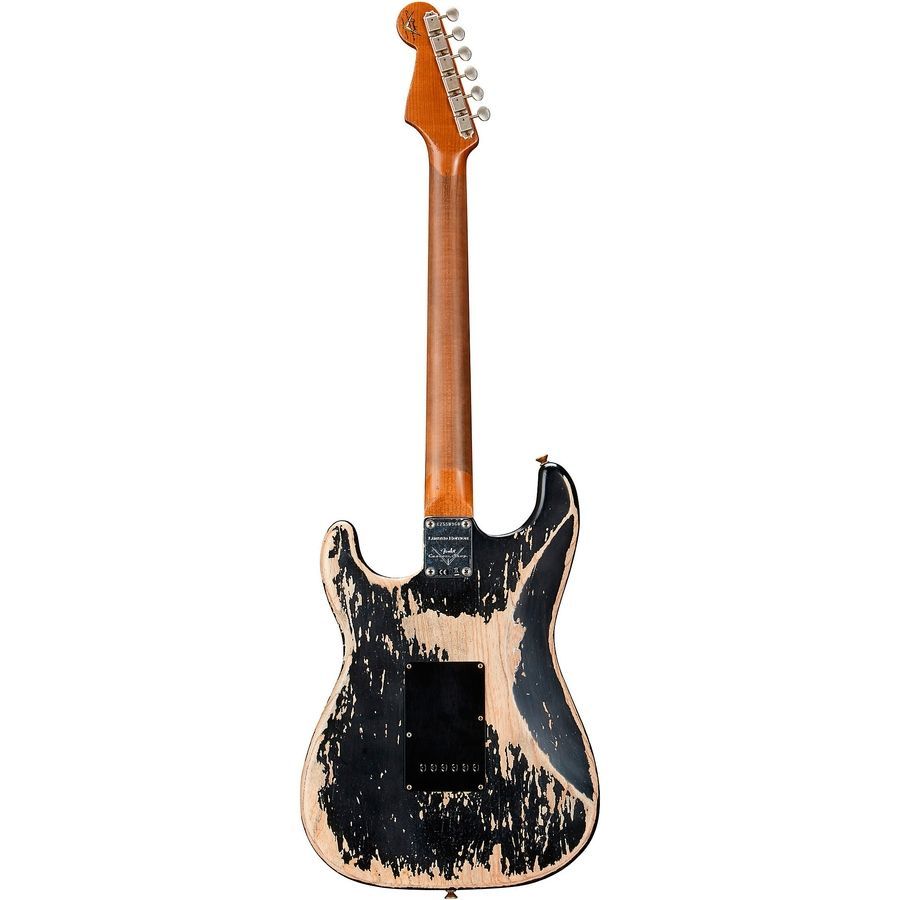 FENDER CUSTOM SHOP POBLANO STRATOCASTER SUPER HEAVY RELIC AGED BLACK Електрогітара FE-0313 фото