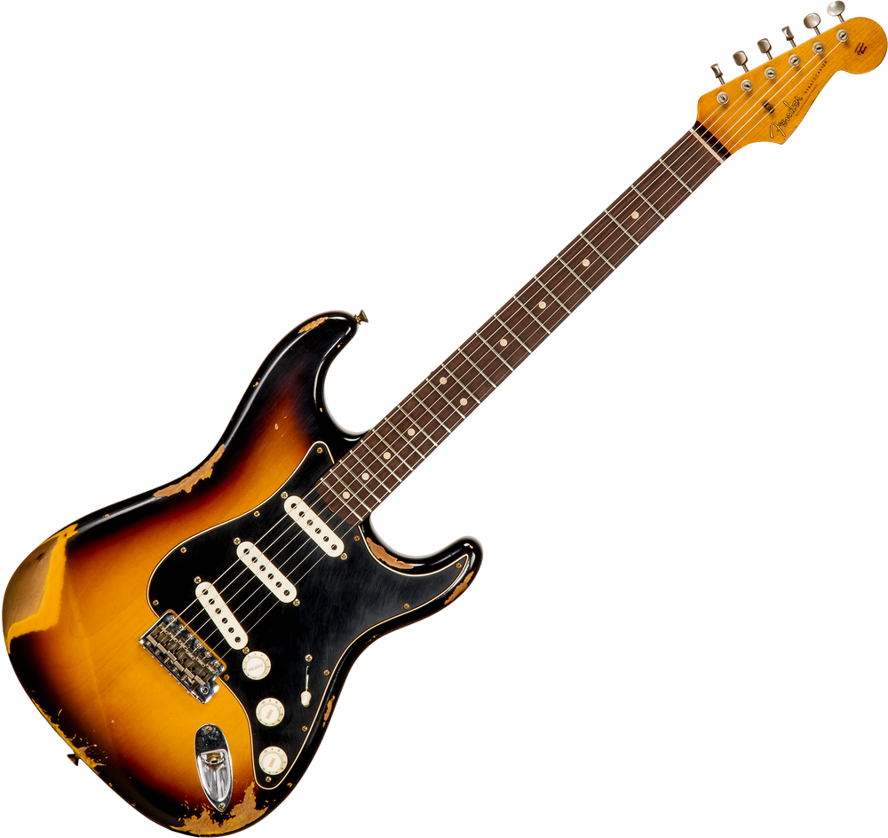 FENDER CUSTOM SHOP LIMITED EDITION DUAL-MAG II STRAT HEAVY RELIC SUPER FADED AGED 3-COLOR SUNBURST Электрогитара FE-0312 фото