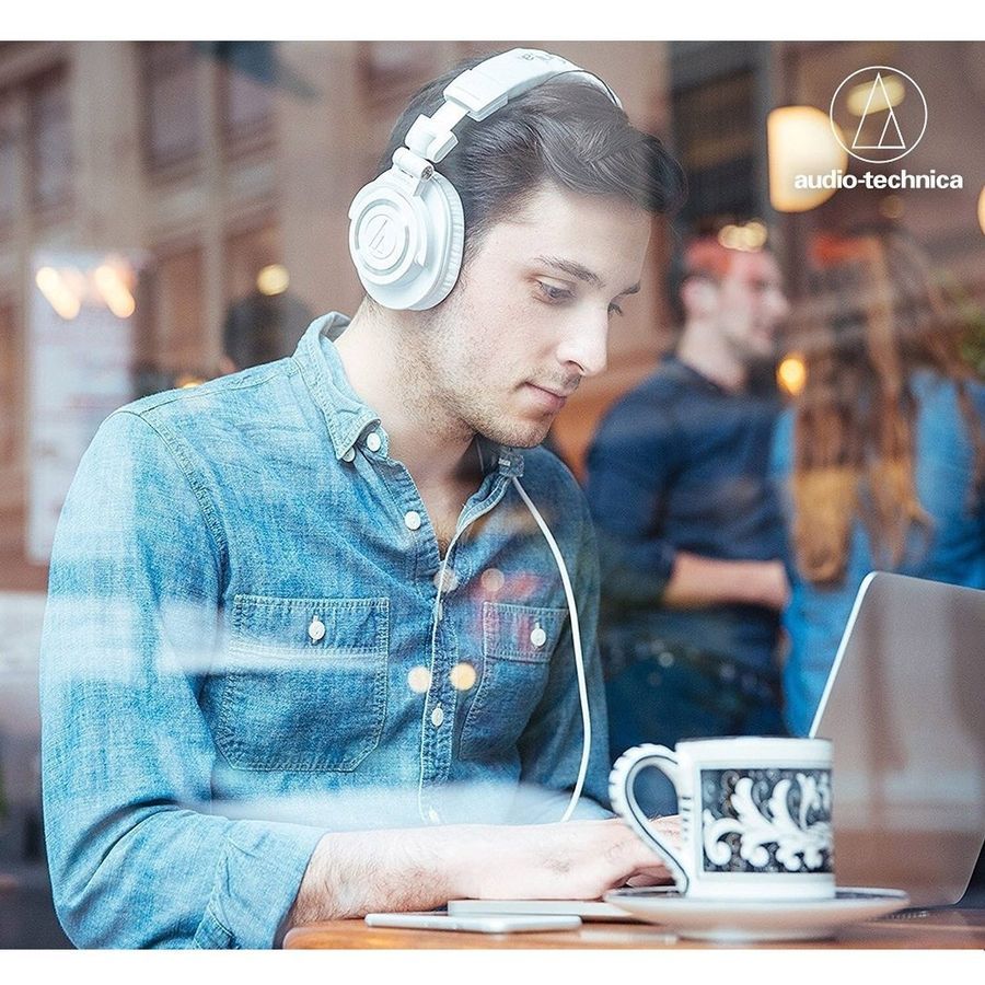 Студийные наушники Audio-Technica ATH-M50x WH AT-0125 фото