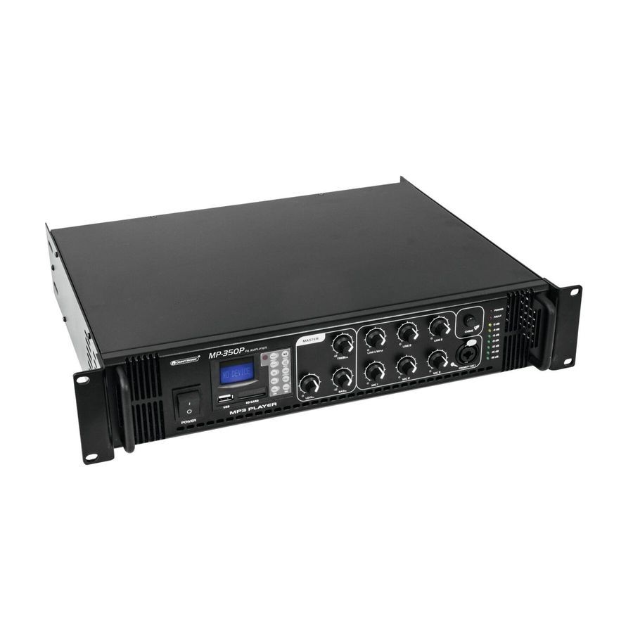 Трансляционный усилитель Omnitronic MP350P (80709645) OM-0886 фото
