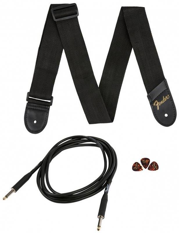 SQUIER by FENDER STRATOCASTER PACK LR BLACK GIG BAG 10G - 230V EU Гитарный набор SQ-0200 фото