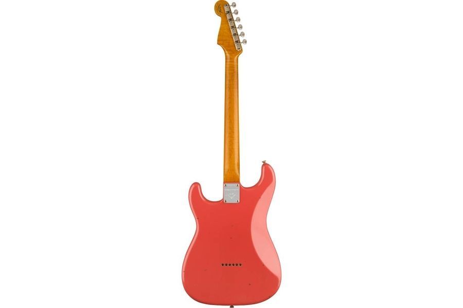 FENDER CUSTOM SHOP LIMITED EDITION 1961 STRATOCASTER HARDTAIL JOURNEYMAN RELIC FADED AGED FIESTA RED Электрогитара FE-0310 фото