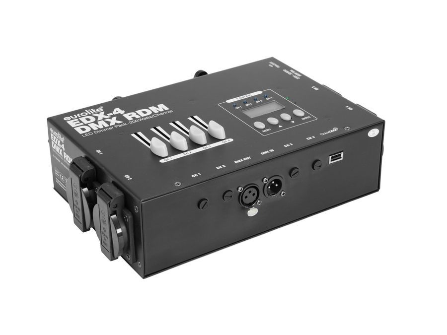 EUROLITE EDX-4 DMX RDM LED Dimmer Pack EL-0240 фото