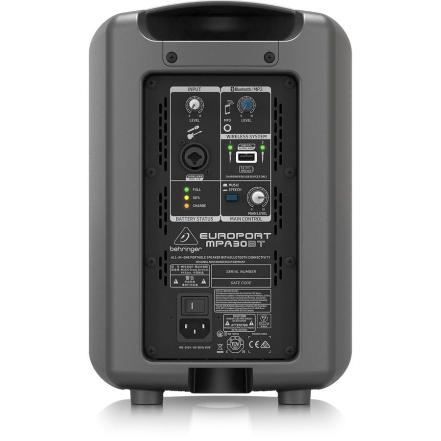 Портативна акустична система Behringer Europort MPA30BT BE-0818 фото