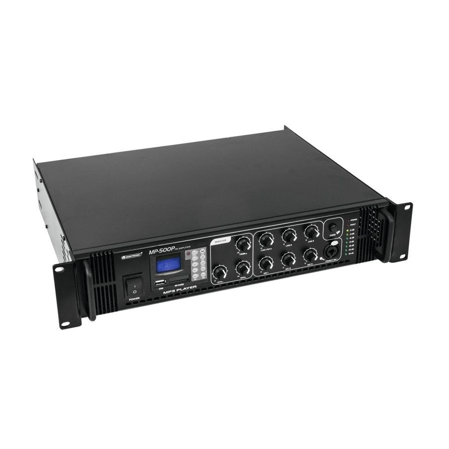 Трансляционный усилитель Omnitronic MP500P (80709650) OM-0887 фото