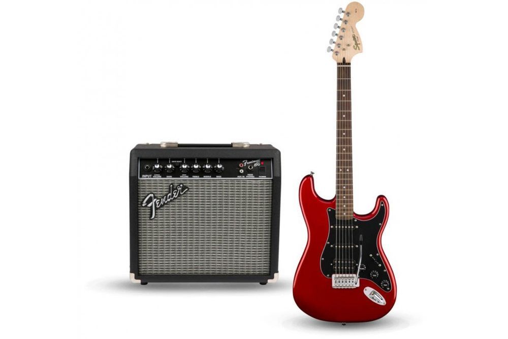 SQUIER by FENDER STRAT PACK HSS CANDY APPLE RED Гітарний набір SQ-0039 фото