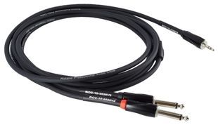 Кабель 2x моно "Джек" 6,3 мм на стерео "Джек" 3,5 мм Roland RCC-10-3528V2 (3 метра) RO-2737 фото
