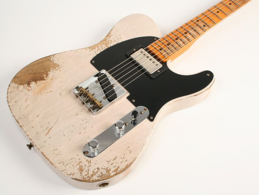 FENDER CUSTOM SHOP LIMITED EDITION 1951 HS TELECASTER SUPER HEAVY RELIC AGED WHITE BLONDE Електрогітара FE-0307 фото