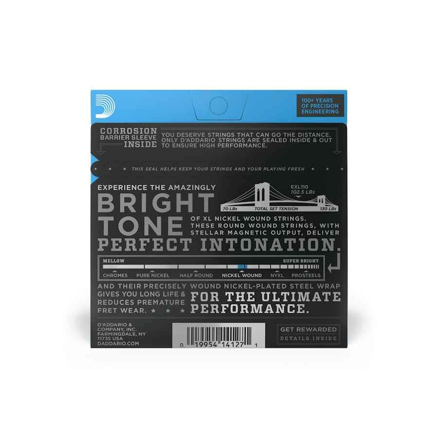 Струни для гітари D'Addario EXL110 XL NICKEL WOUND REGULAR LIGHT (10-46) DA-0017 фото