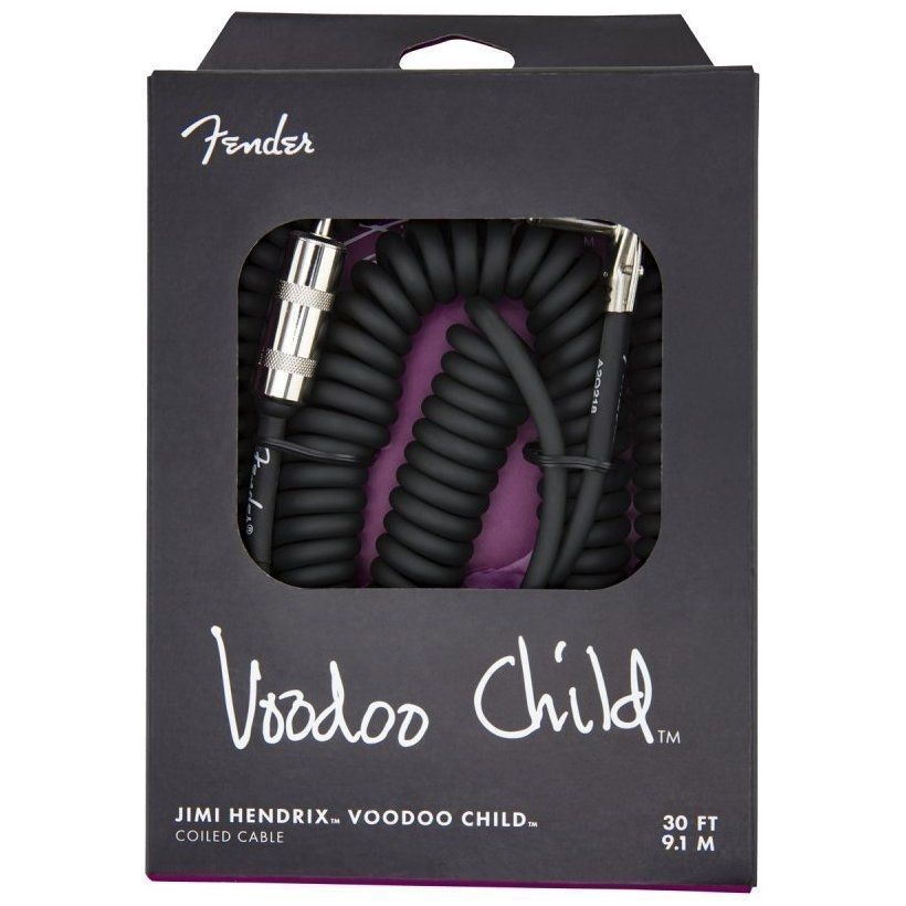FENDER HENDRIX VOODOO CHILD CABLE BLACK Кабель інструментальний FE-0382 фото