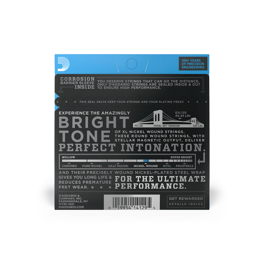 Струни для гітари D'Addario EXL120 XL NICKEL WOUND SUPER LIGHT (09-42) DA-0018 фото
