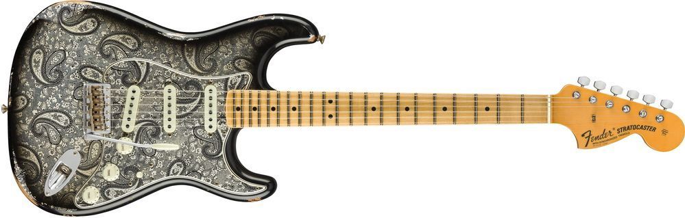 FENDER CUSTOM SHOP EL DIABLO STRATOCASTER RELIC AGED BLACK PAISLEY Электрогитара FE-0305 фото