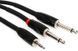 Кабель 2x моно "Джек" 6,3 мм до стерео "Джек" 3,5 мм Roland RCC-5-3528V2 (1,5 метри) RO-2734 фото 2