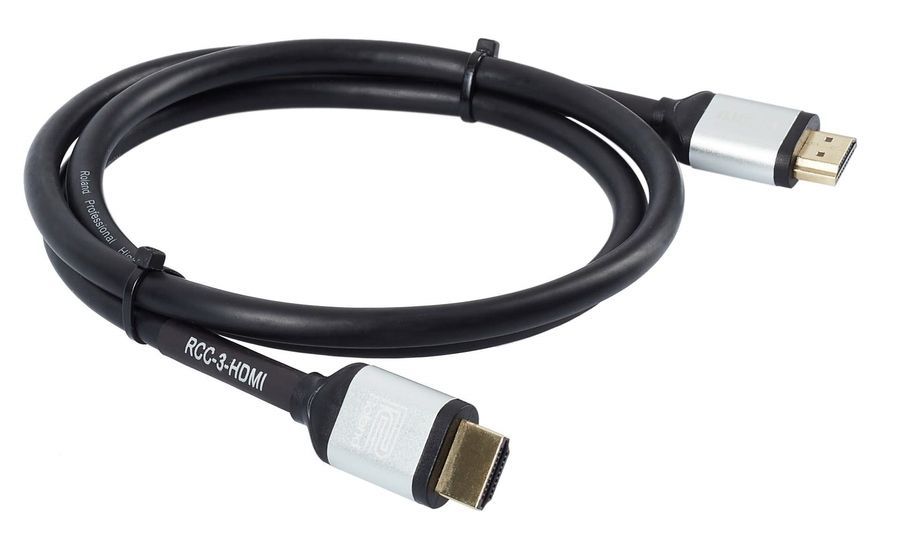Кабель HDMI 2.0 серії "Black" Roland RCC-3-HDMI (1 метр) RO-2542 фото