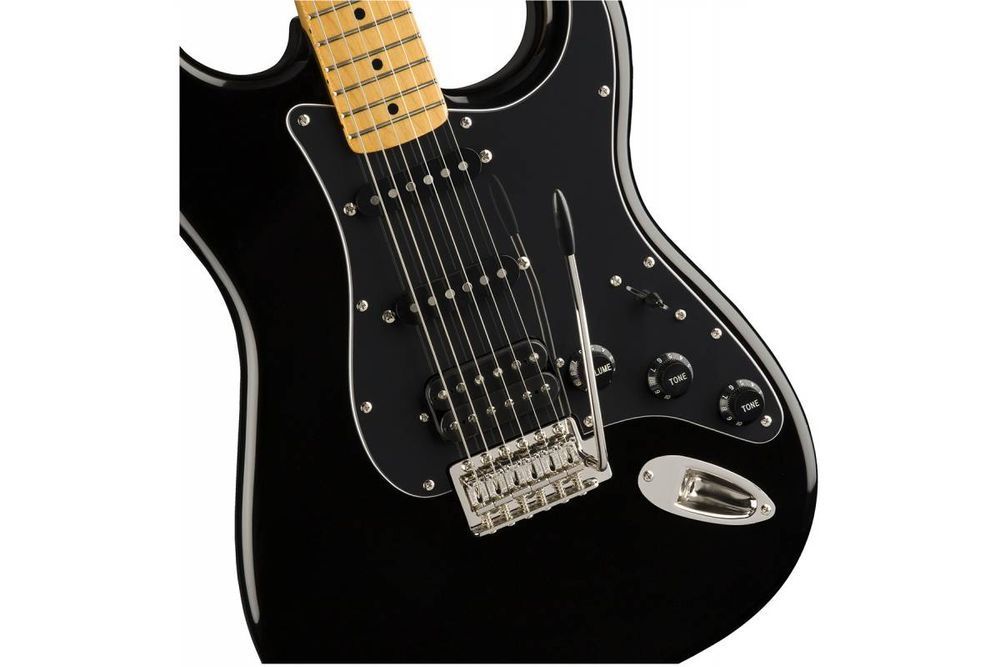 SQUIER by FENDER CLASSIC VIBE '70s STRATOCASTER HSS MN BLACK Электрогитара SQ-0134 фото