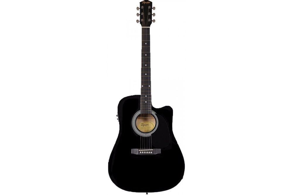 Гітара електроакустична SQUIER by FENDER SA-105CE BLACK SQ-0202 фото