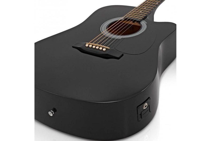 Гітара електроакустична SQUIER by FENDER SA-105CE BLACK SQ-0202 фото