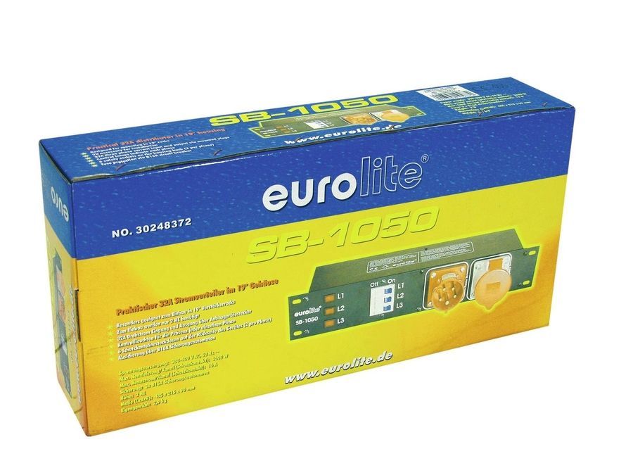 Рэковый трехфазный распределитель 32А EUROLITE SB-1050 EL-0201 фото