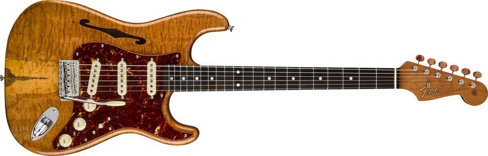FENDER CUSTOM SHOP ARTISAN SPALTED MAPLE THINLINE STRAT NOS CUSTOM BUILT Электрогитара FE-0303 фото