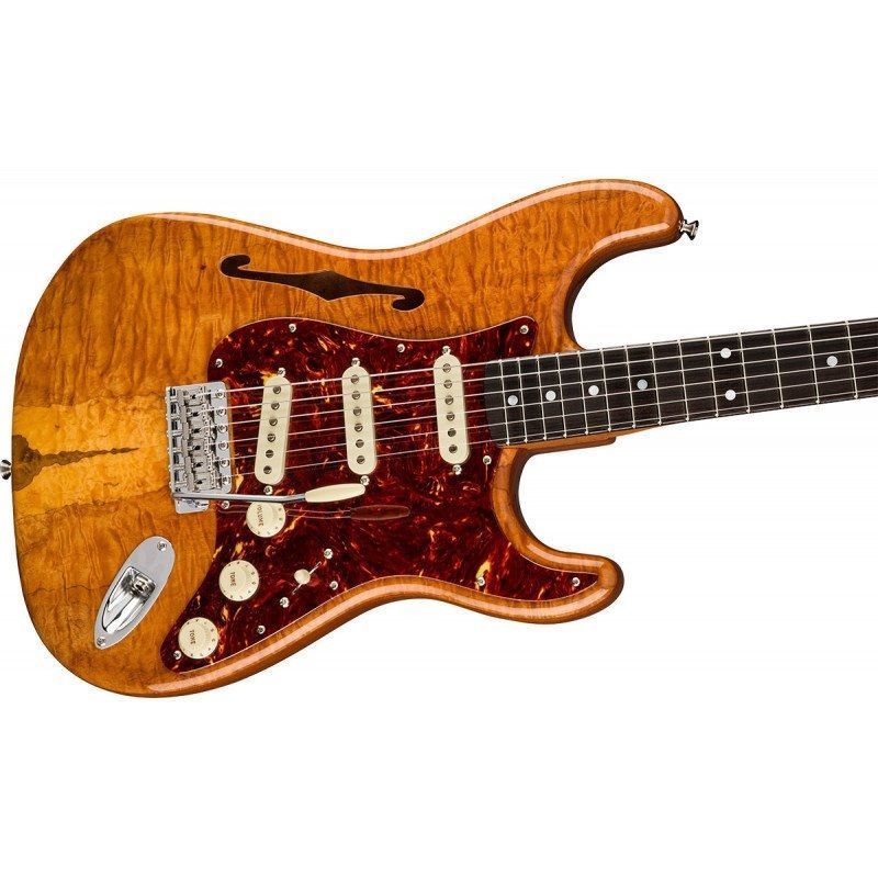 FENDER CUSTOM SHOP ARTISAN SPALTED MAPLE THINLINE STRAT NOS CUSTOM BUILT Электрогитара FE-0303 фото
