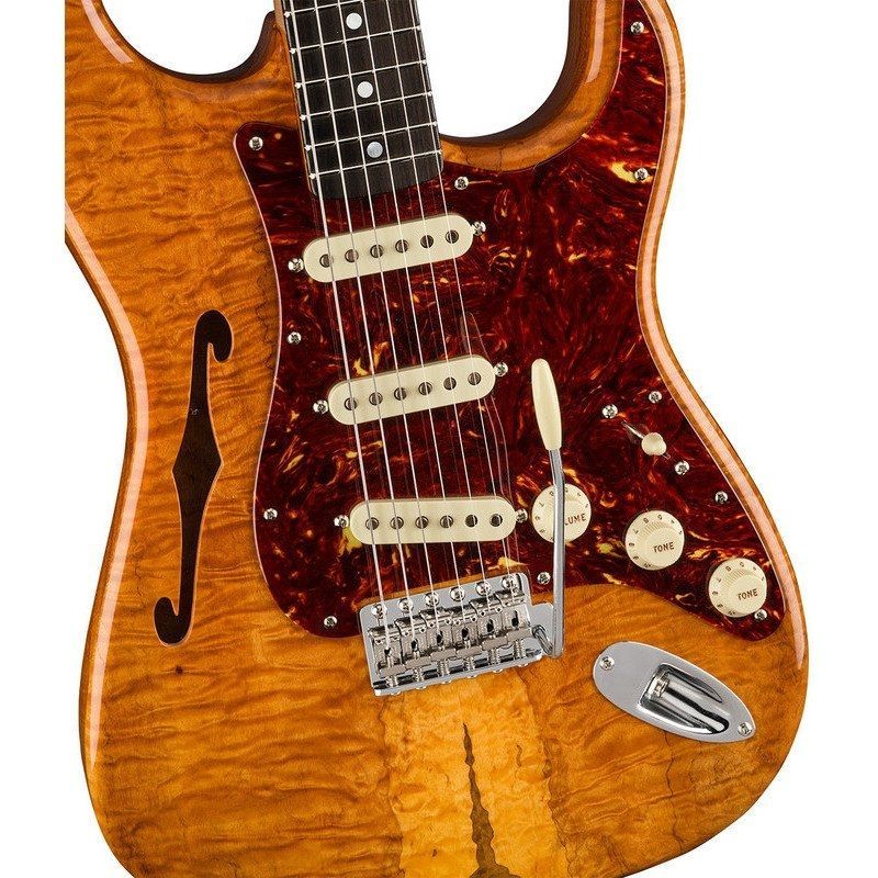 FENDER CUSTOM SHOP ARTISAN SPALTED MAPLE THINLINE STRAT NOS CUSTOM BUILT Электрогитара FE-0303 фото