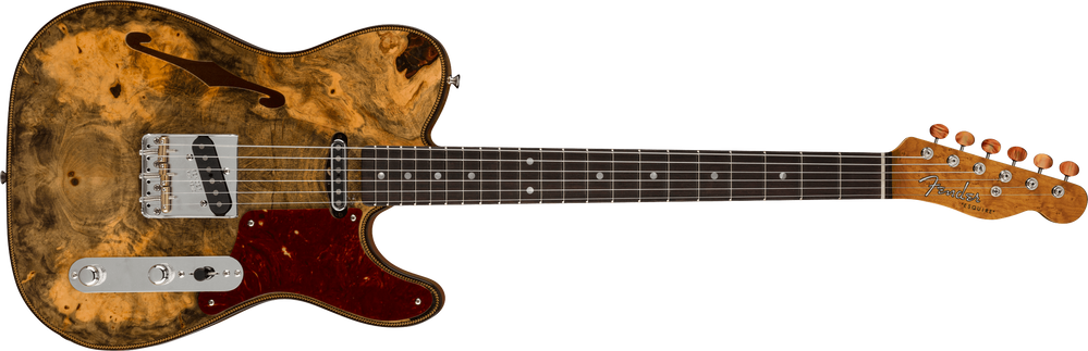 FENDER CUSTOM SHOP ARTISAN BUCKEYE BURL DOUBLE ESQUIRE CUSTOM THINLINE NOS NAMM LIMITED Электрогитара FE-0301 фото
