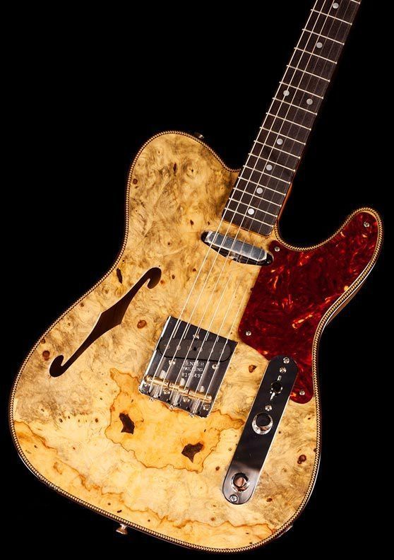 FENDER CUSTOM SHOP ARTISAN BUCKEYE BURL DOUBLE ESQUIRE CUSTOM THINLINE NOS NAMM LIMITED Электрогитара FE-0301 фото