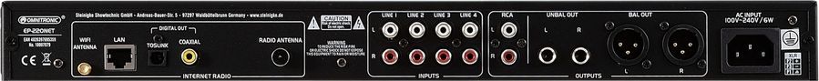 Предусилитель Omnitronic EP-220NET DAB+ і Bluetooth OM-1150 фото