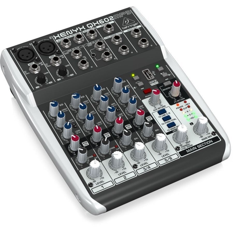 Микшерный пульт Behringer XENYX QX602MP3 BE-0800 фото