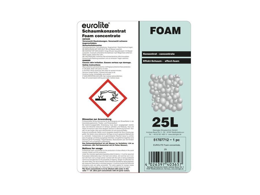 EUROLITE Foam Concentrate, 5l EL-0612 фото