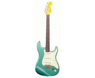 FENDER CUSTOM SHOP 1960 STRATOCASTER JOURNEYMAN RELIC FADED AGED SHERWOOD GREEN METALLIC Електрогітара FE-0293 фото