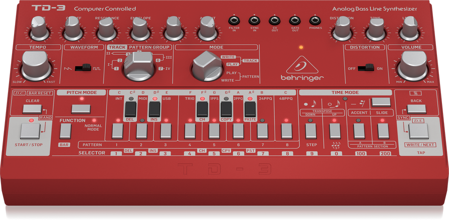Аналоговый синтезатор Behringer TD-3-RD BE-0923 фото